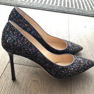 Jimmy Choo glitter heels